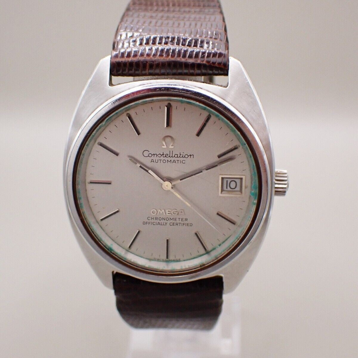 OMEGA Constellation Automatic Wrist Watch 35mm ST Embossing Leather BN 91RK778
