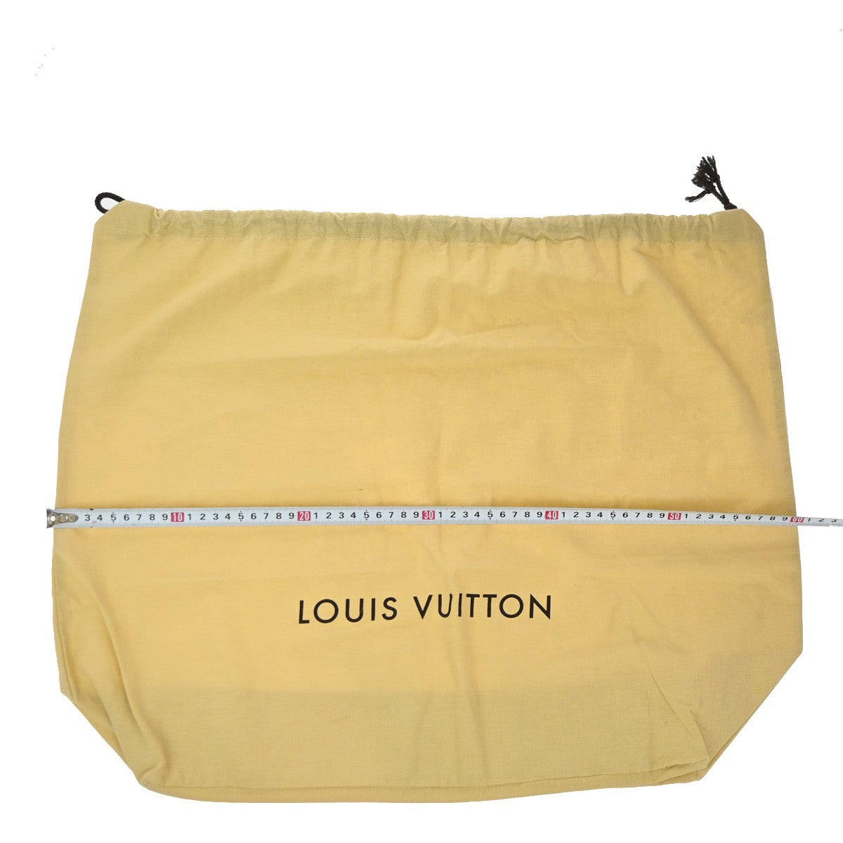 LOUIS VUITTON Logo 20 Set Drawstring Dust Bag Canvas Cotton Beige Brown 63EG382