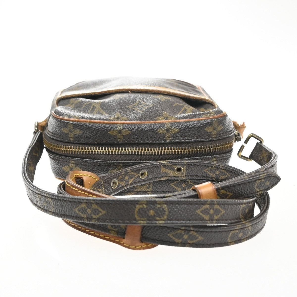 LOUIS VUITTON Danube Shoulder Bag Monogram Leather Brown France M45266 62KC659