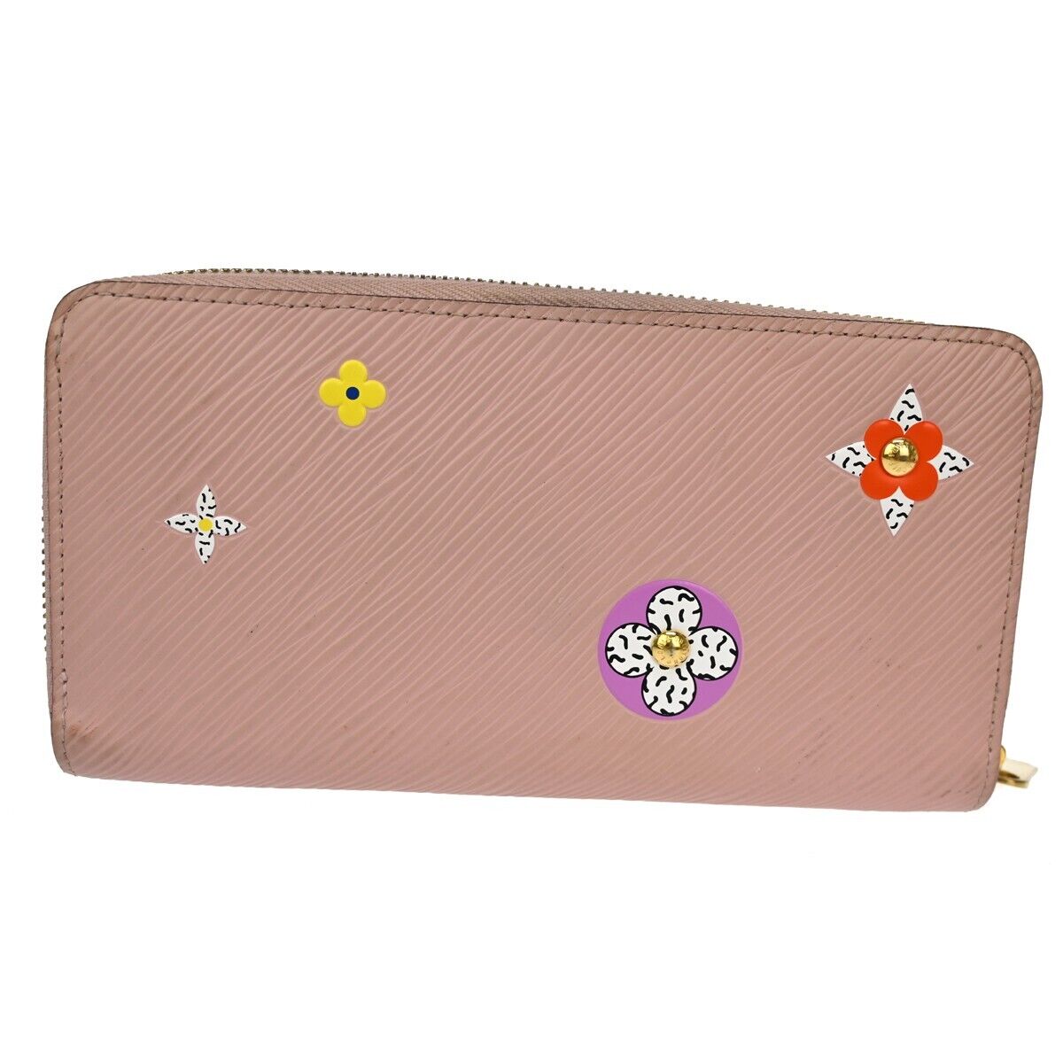LOUIS VUITTON Zippy Wallet Long Bifold Purse Epi Leather Pink M62067 30GA974