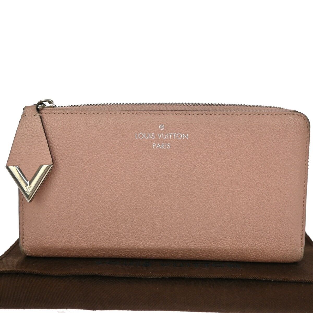LOUIS VUITTON Portefeuille Comete Long Wallet Leather Magnolia M60148 38GA973