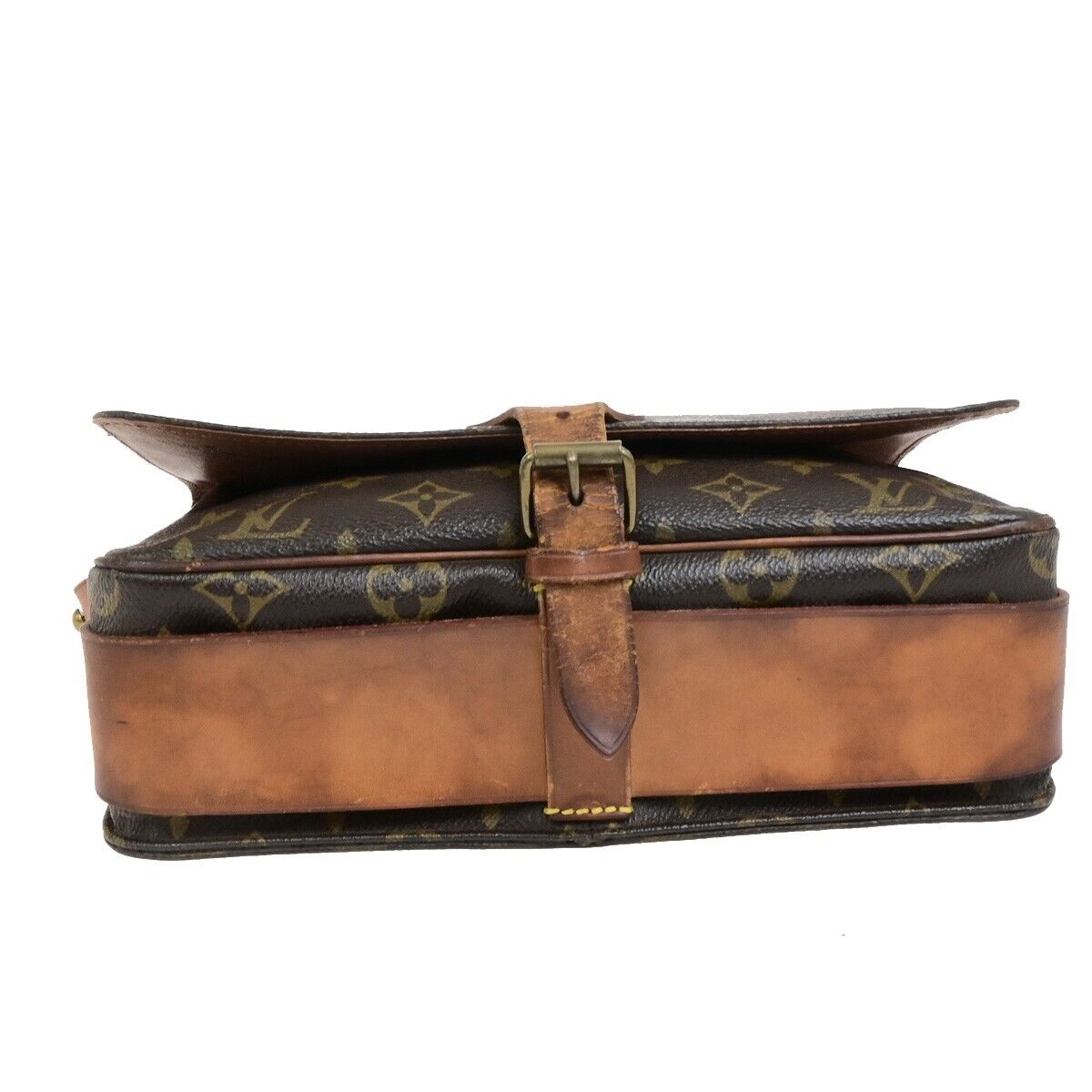 LOUIS VUITTON Cartouchiere GM Shoulder Bag Monogram Leather Brown M51252 62ED502
