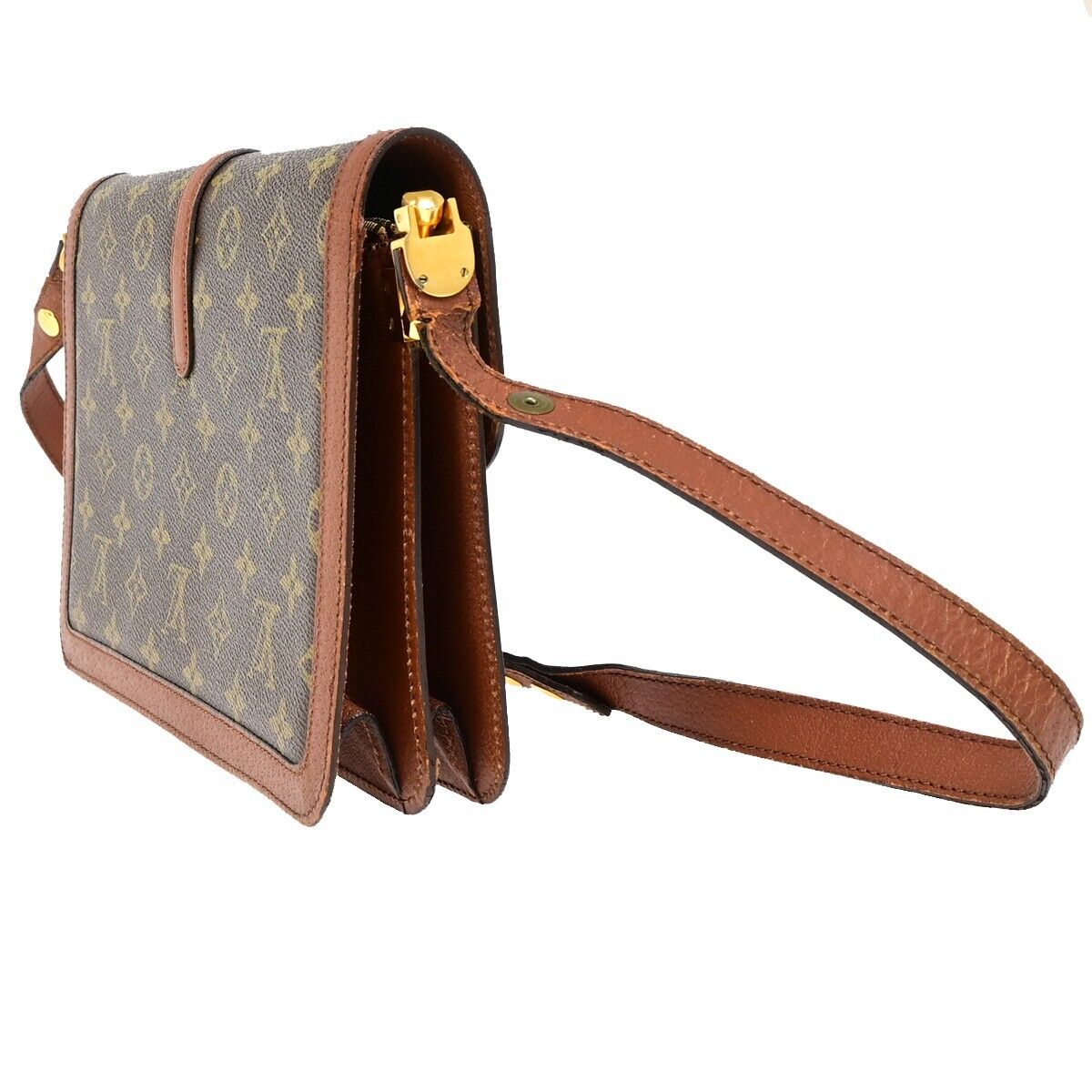LOUIS VUITTON Passy Shoulder Bag Monogram Leather Brown France M51416 38FA614