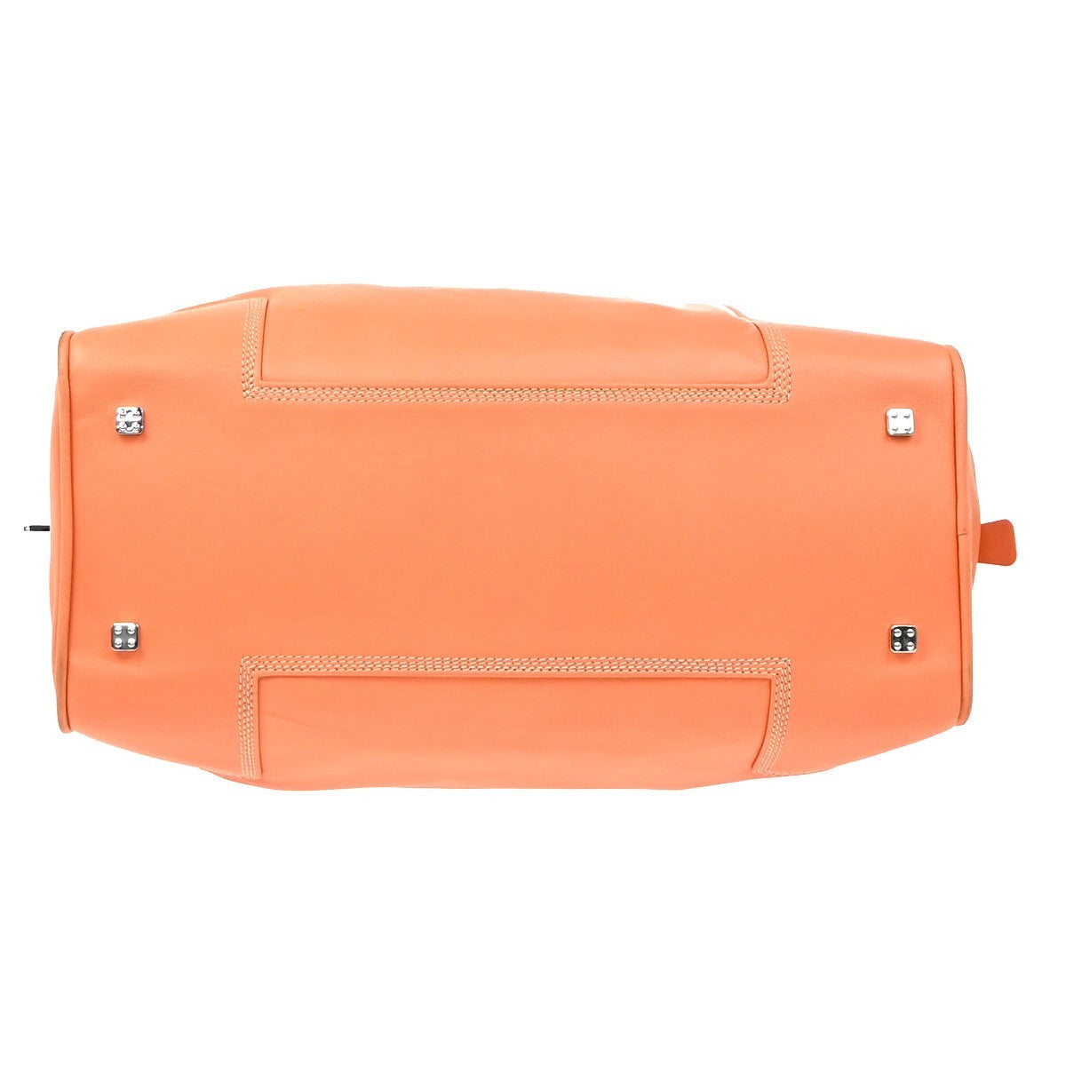 LOEWE Logo AMAZONA 36 Anagram Hand Bag Nappa Leather Orange SHW Spain 14RL980