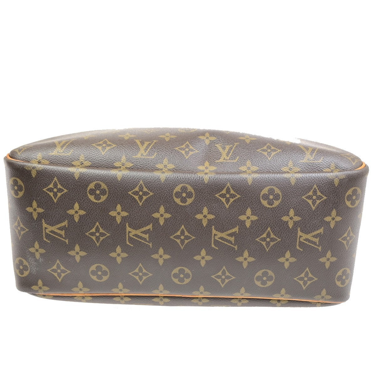 LOUIS VUITTON LV Logo Deauville Hand Bag Monogram Leather Brown M47270 86PA135