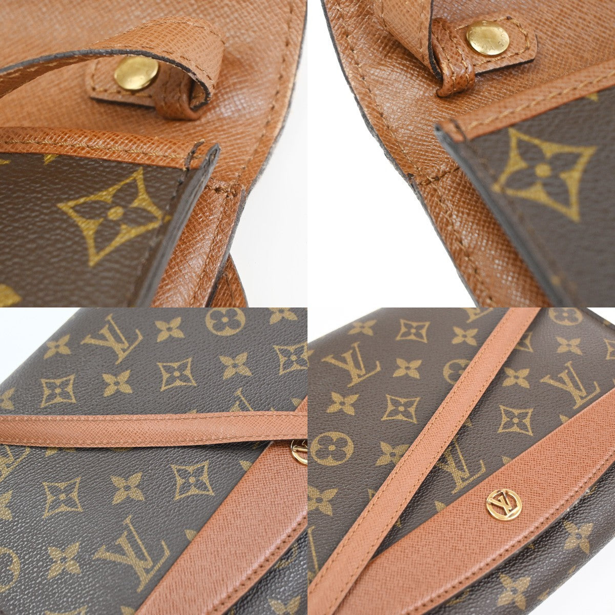 LOUIS VUITTON Bordeaux 2Way Shoulder Clutch Bag Monogram Leather M51797 87CA902