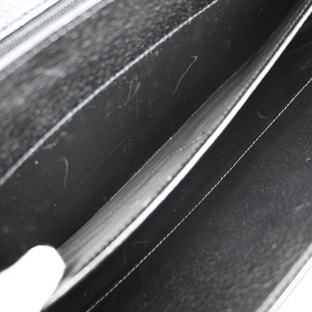 SALVATORE FERRAGAMO 2way Shoulder Hand Bag Briefcase Leather Black Italy 63KD172