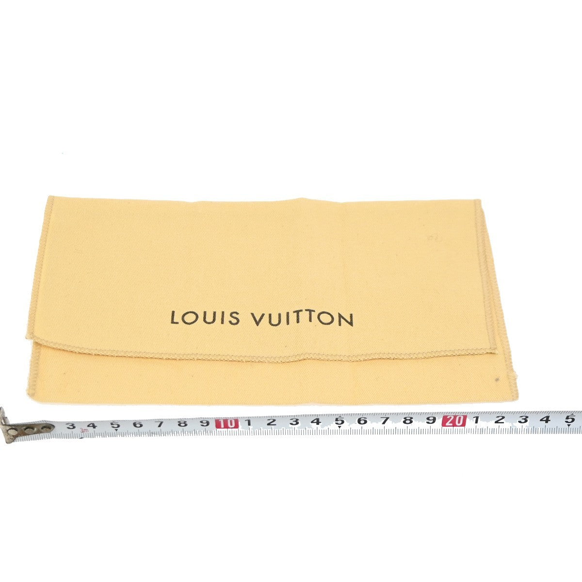 LOUIS VUITTON Logo 10 Set Dust Bag Drawstring Canvas Cotton Beige Brown 09KC725
