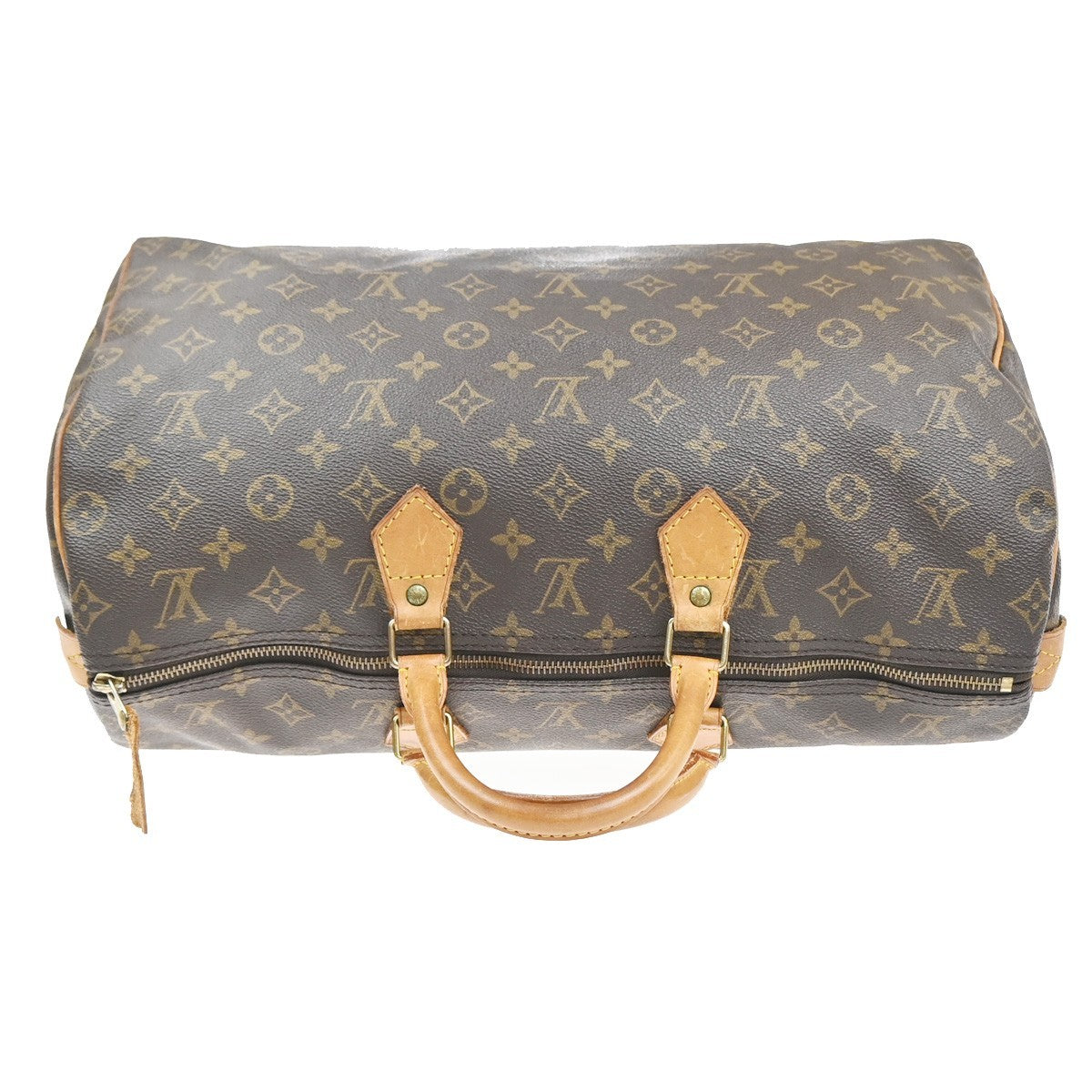 LOUIS VUITTON Speedy 40 Travel Hand Bag Monogram Leather Brown M41522 76KC817