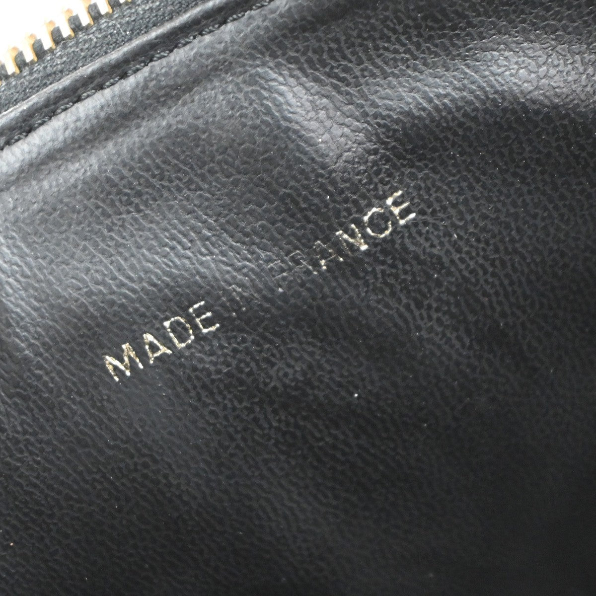 CHANEL CC Vanity Cosmetic Hand Bag Grained Calfskin Leather Black GHW 99RP073