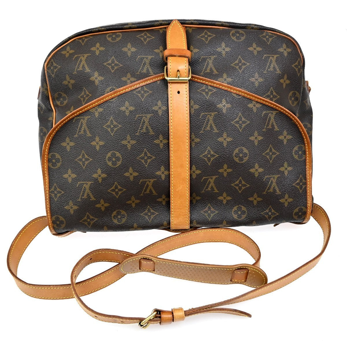 LOUIS VUITTON Saumur 35 Shoulder Bag Monogram Leather BN France M42254 74MA058