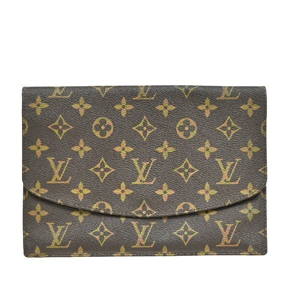 LOUIS VUITTON Pochette Rabat 23 Clutch Hand Bag Monogram Brown M51931 04PA068