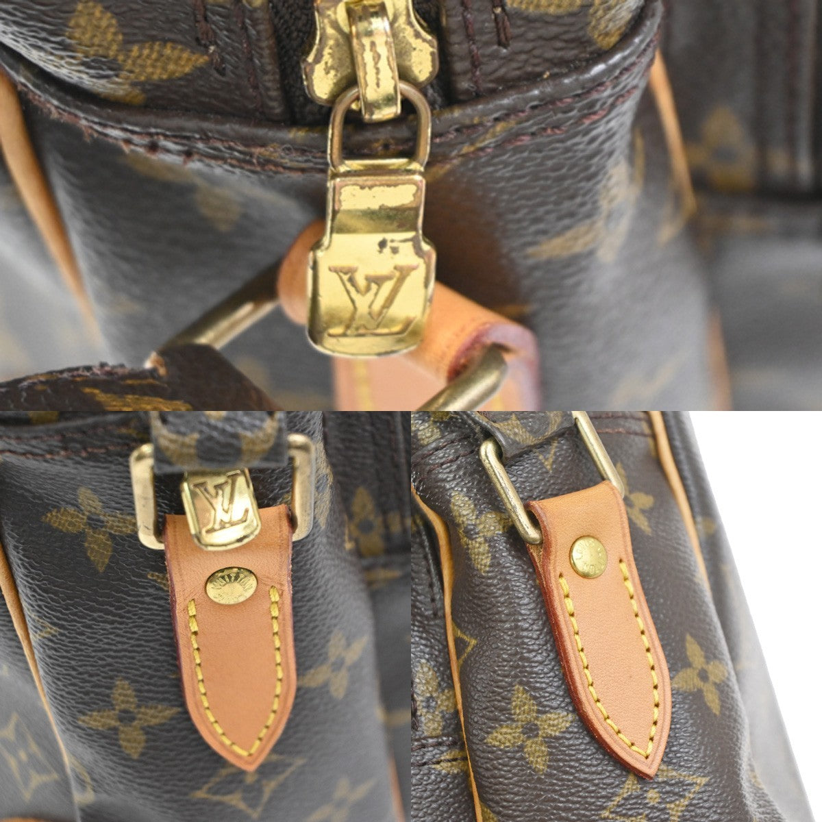 LOUIS VUITTON Nile Crossbody Shoulder Bag Monogram Leather Brown M45244 70KC827