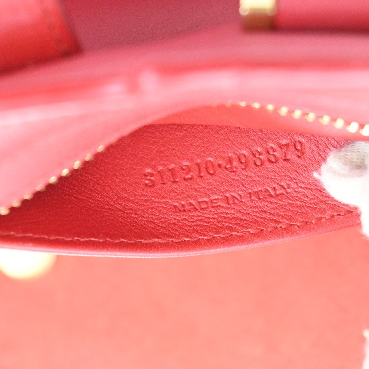 SAINT LAURENT Petit Cabas Y Line 2way Shoulder Hand Bag Leather RD Italy 76KC999