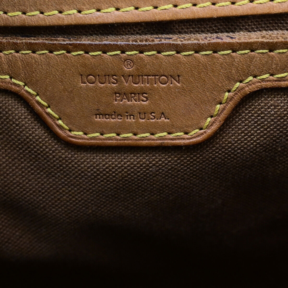 LOUIS VUITTON Montsouris GM Backpack Bag Monogram Leather Brown M51135 85YG509