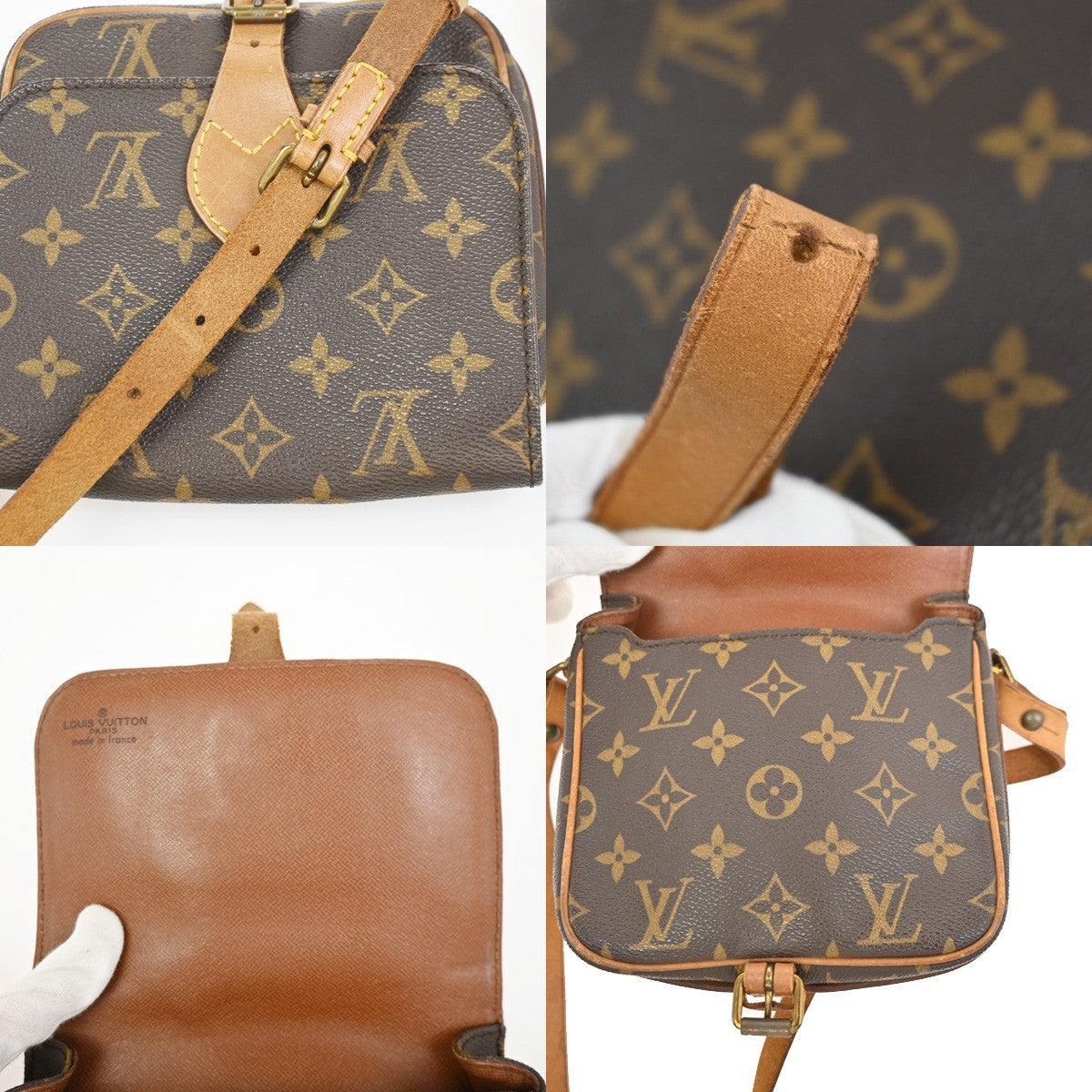 LOUIS VUITTON Mini Cartouchiere Shoulder Bag Monogram Leather BN M51254 34KD084