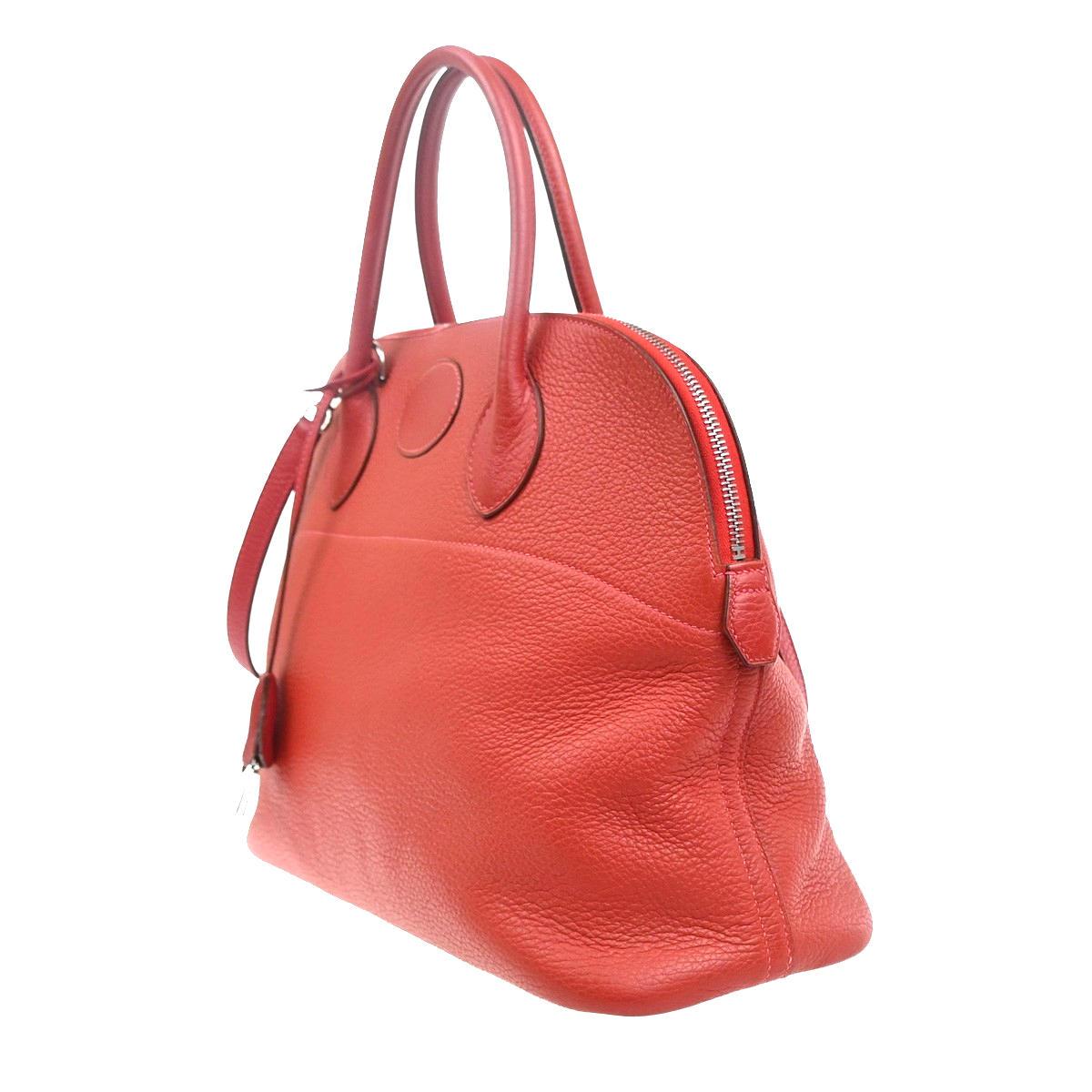 HERMES Bolide 35 2way Shoulder Hand Bag Taurillon Leather Red France 809RL943