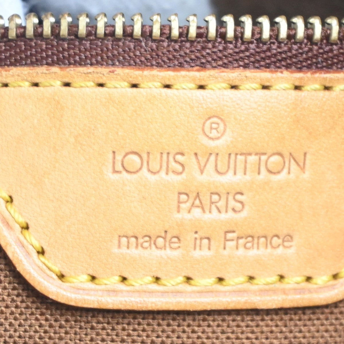 LOUIS VUITTON Cabas Piano Shoulder Bag Monogram Leather Brown M51148 34MA270