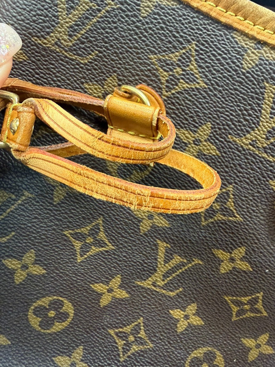 LOUIS VUITTON Neverfull MM Shoulder Tote Bag Monogram Leather BN M40156 14YJ237