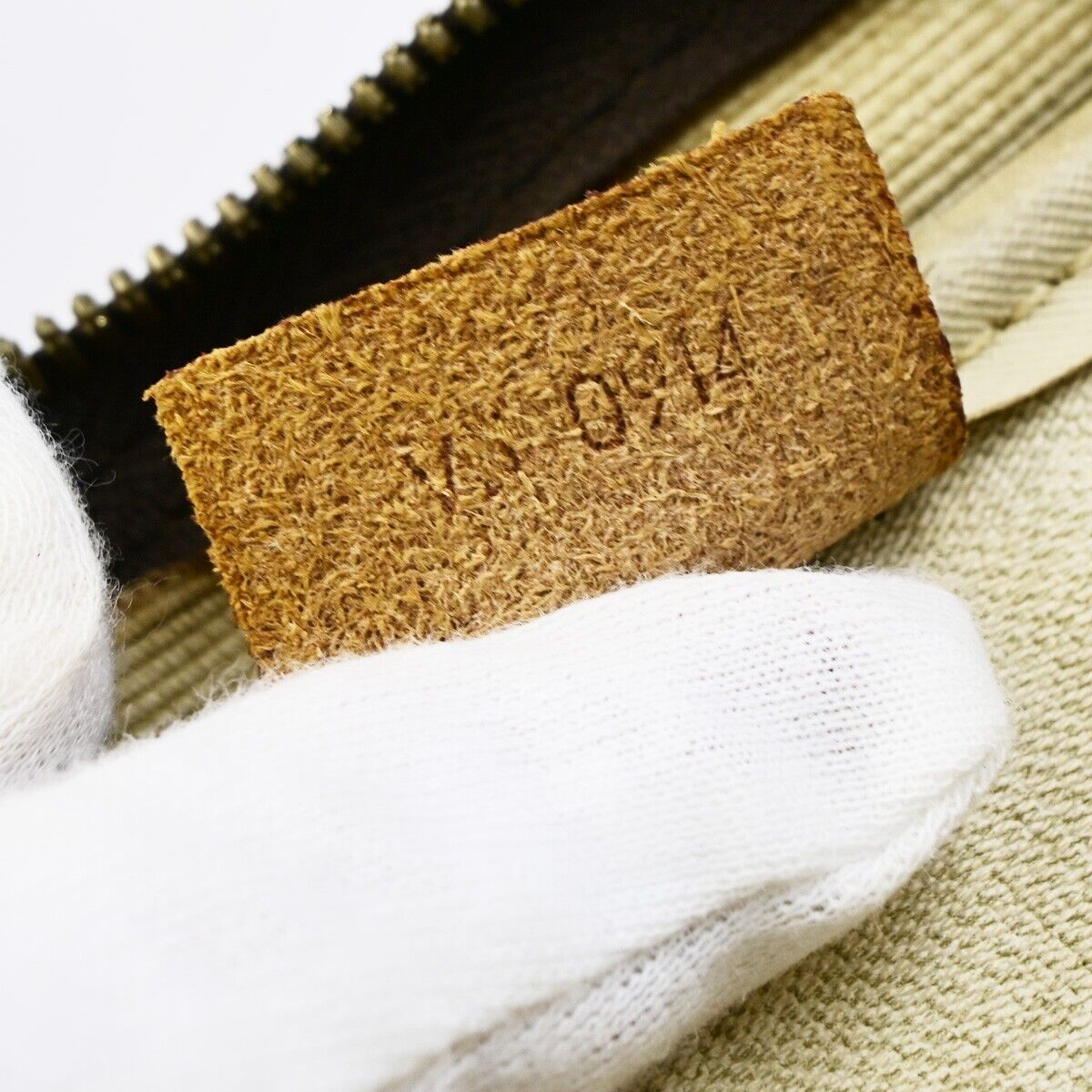 LOUIS VUITTON LV Logo Deauville Hand Bag Monogram Leather Brown M47270 67ED043