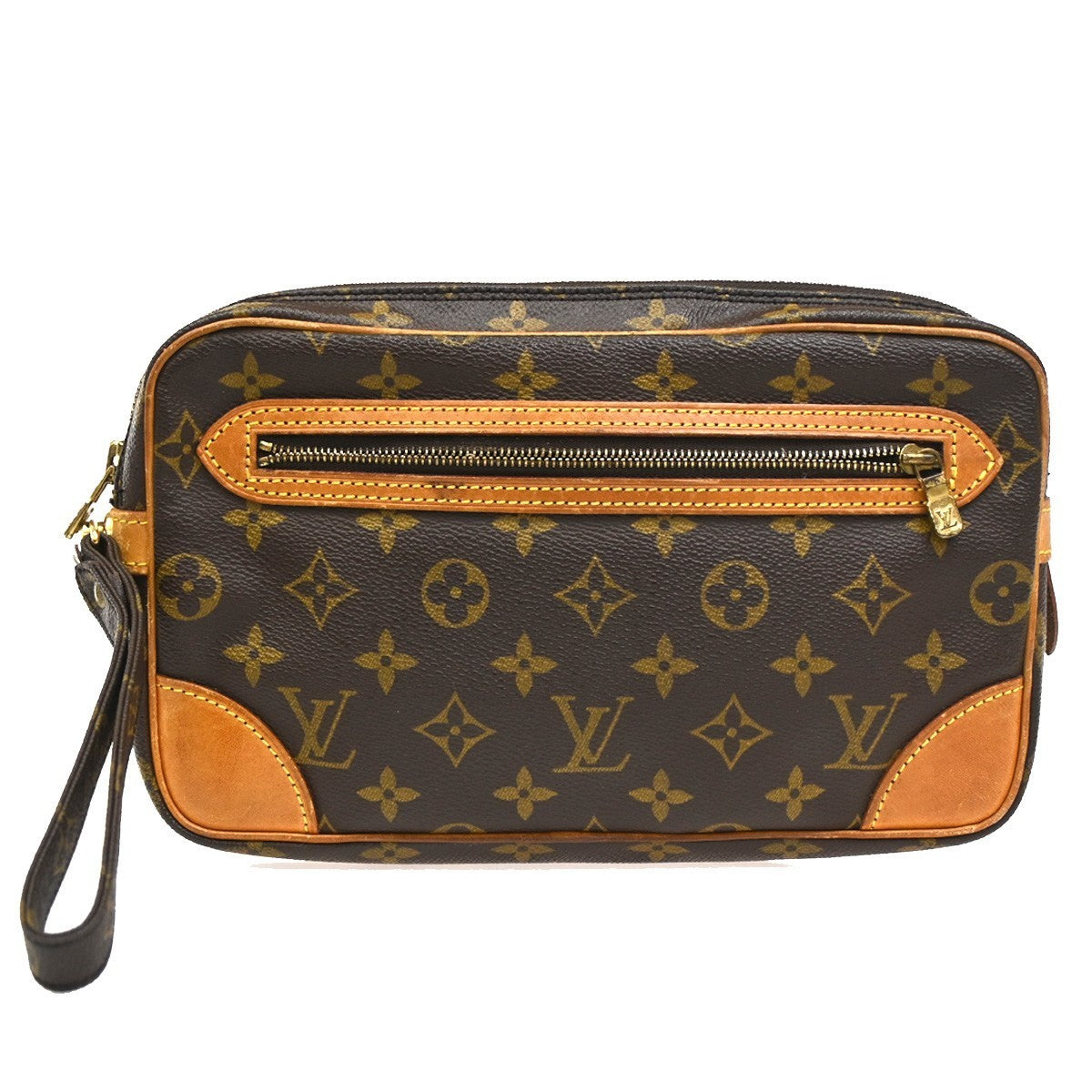 LOUIS VUITTON Marly Dragonne GM Clutch Hand Bag Monogram Brown M51825 66CA558