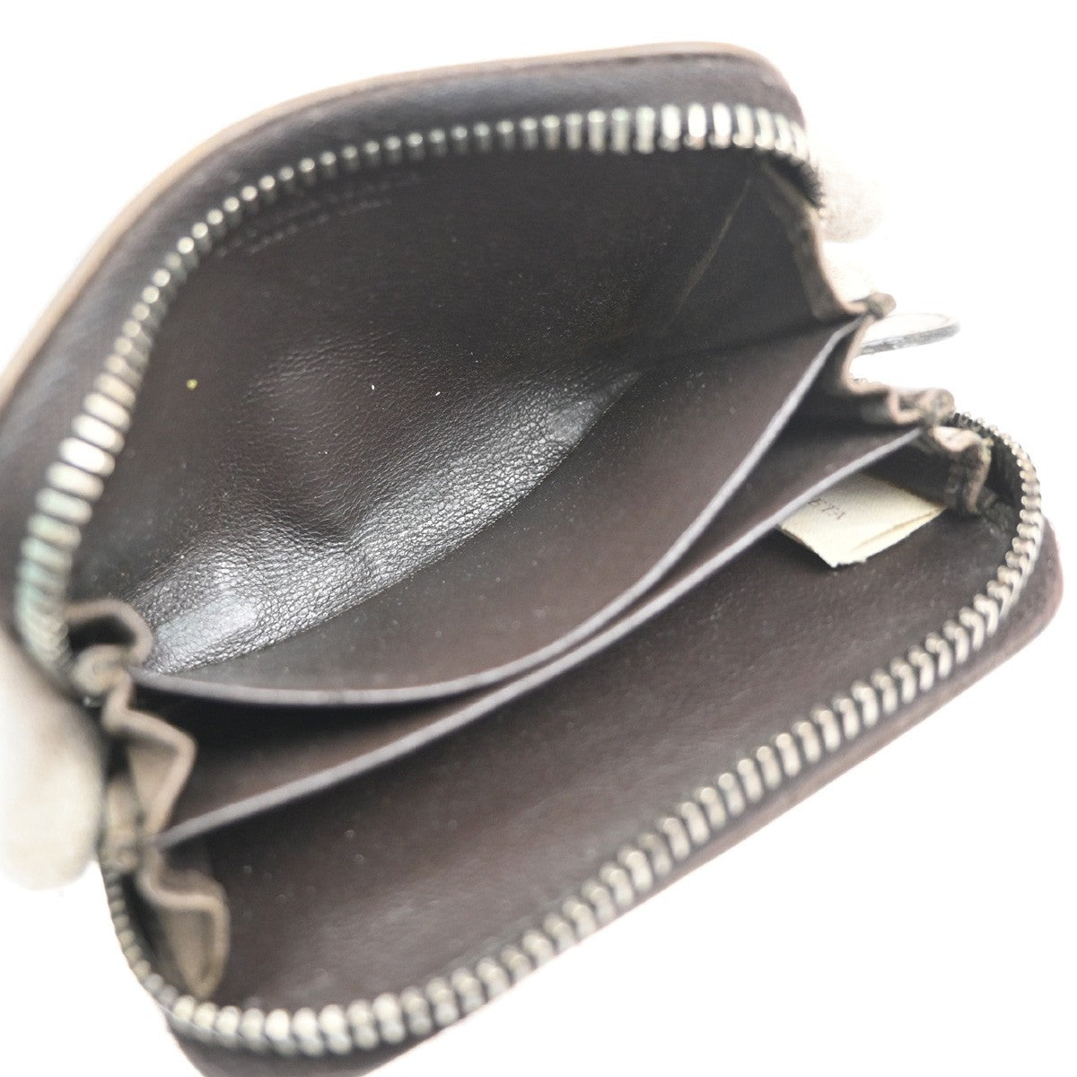 BOTTEGA VENETA Logo Intrecciato Coin Case Wallet Leather Brown Italy 02KD050