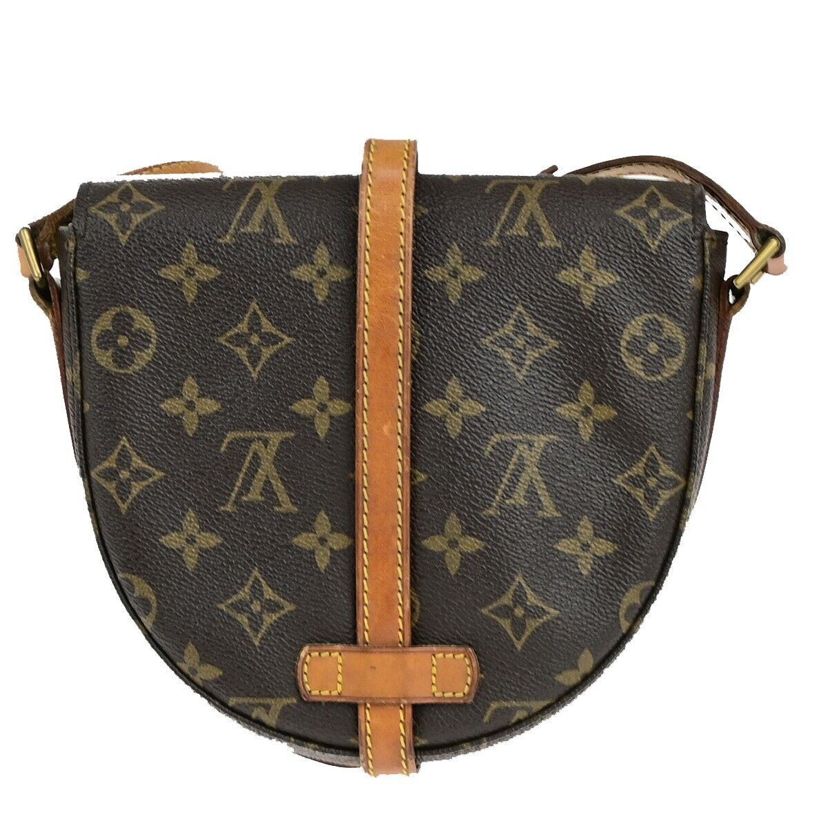 LOUIS VUITTON Chantilly PM Shoulder Bag Monogram Leather Brown M51234 35EC956