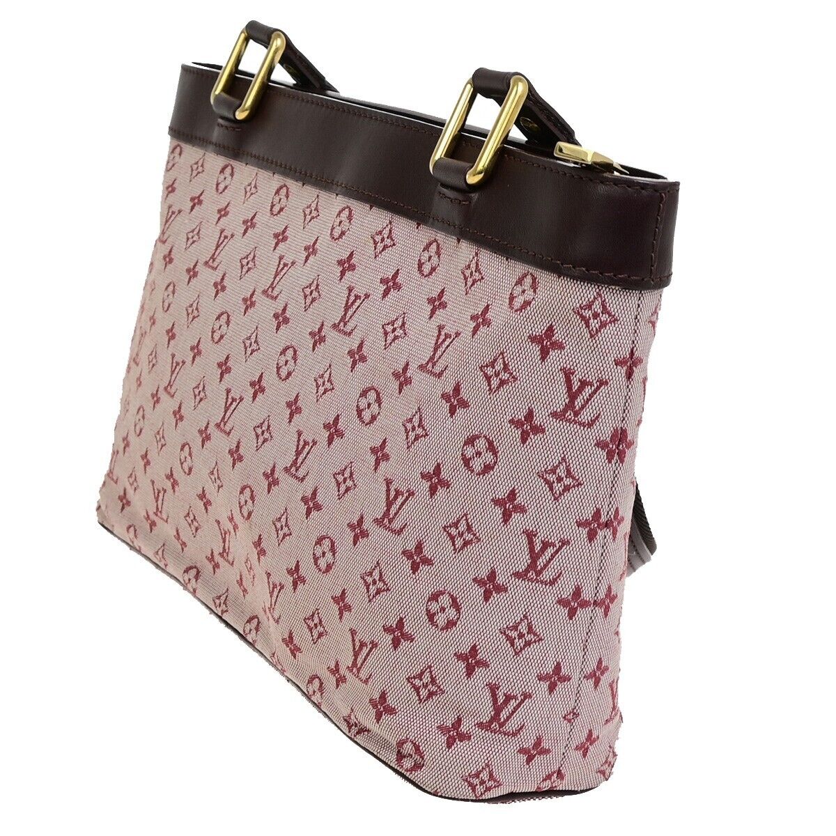 LOUIS VUITTON Lucille PM Shoulder Bag Monogram Mini Canvas Red M92678 85FB342
