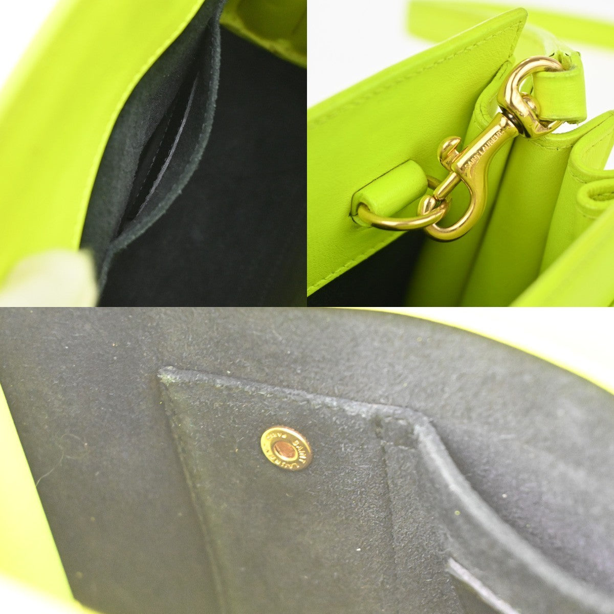 SAINT LAURENT Classic Nano Sac de Jour 2way Shoulder Hand Bag Leather YW 19MA481
