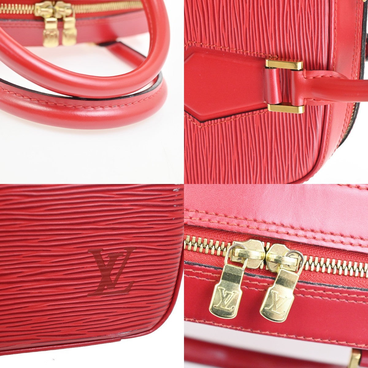 LOUIS VUITTON LV Sabron Logo Hand Bag Epi Leather Red France M52047 72RL901