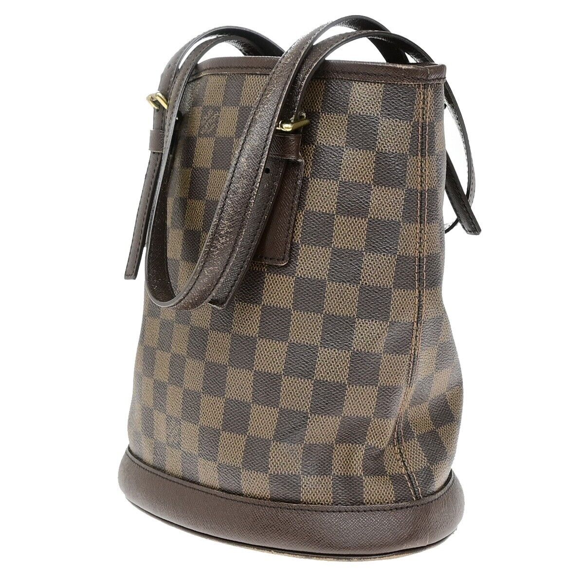 LOUIS VUITTON LV Marais Shoulder Bag Damier Ebene Leather Brown N42240 73ED847
