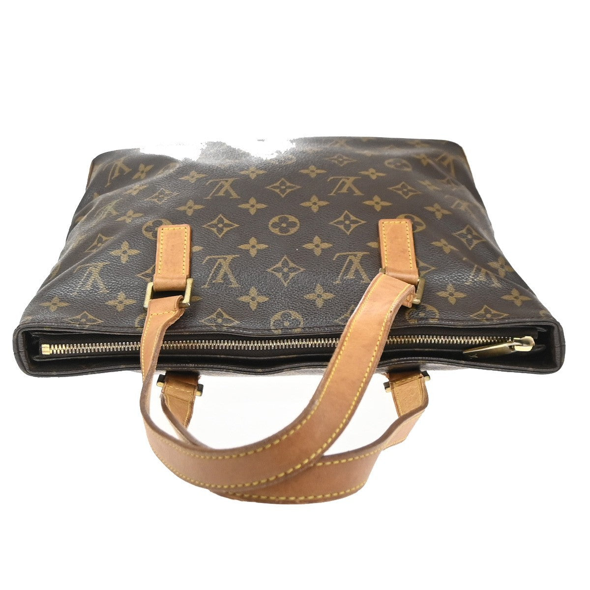 LOUIS VUITTON Cabas Piano Shoulder Bag Monogram Leather Brown M51148 87MA529