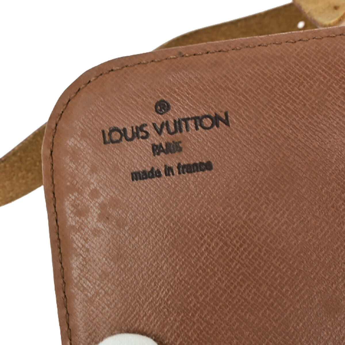 LOUIS VUITTON Cartouchiere MM Shoulder Bag Monogram Leather Brown M51253 86YF102