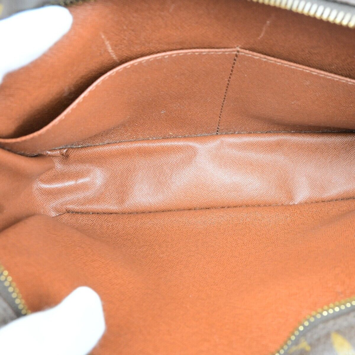 LOUIS VUITTON Compiegne 28 Clutch Bag Monogram Leather Brown GHW M51845 62ED985