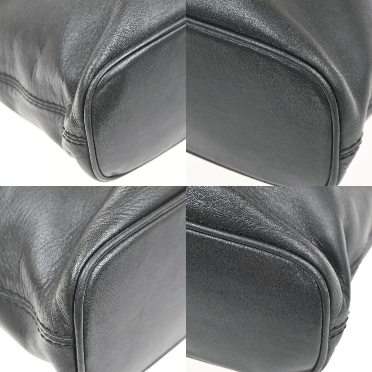 LOEWE Logo Anagram Shoulder Hand Bag Nappa Leather Black GHW Spain 34MA619