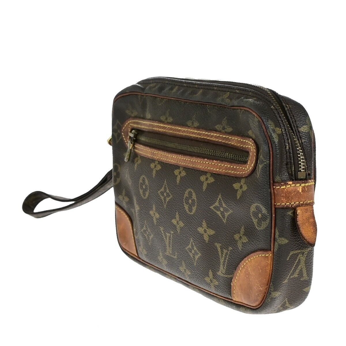 LOUIS VUITTON Marly Dragonne GM Clutch Hand Bag Monogram Brown M51825 67ED026