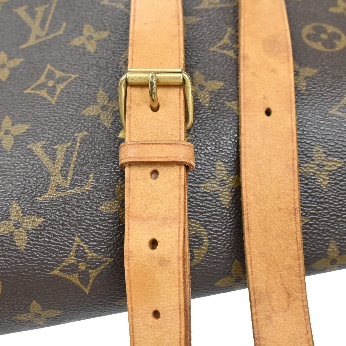 LOUIS VUITTON Cartouchiere GM Shoulder Bag Monogram Leather Brown M51252 35EF926
