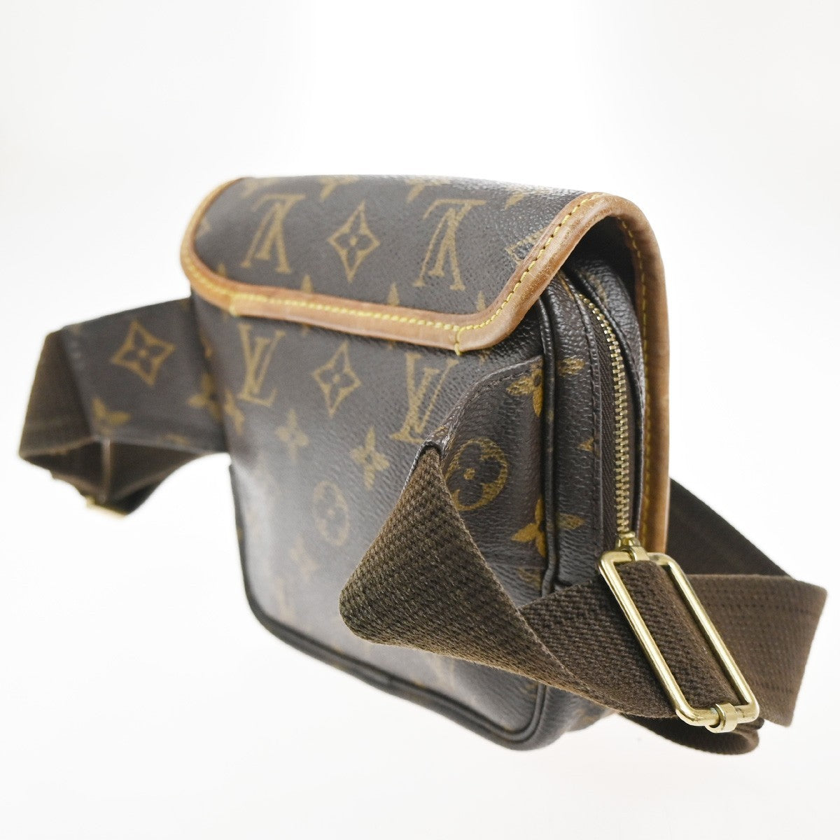 LOUIS VUITTON Bum Bag Bosphore Monogram Leather Canvas Brown M40108 70TA559
