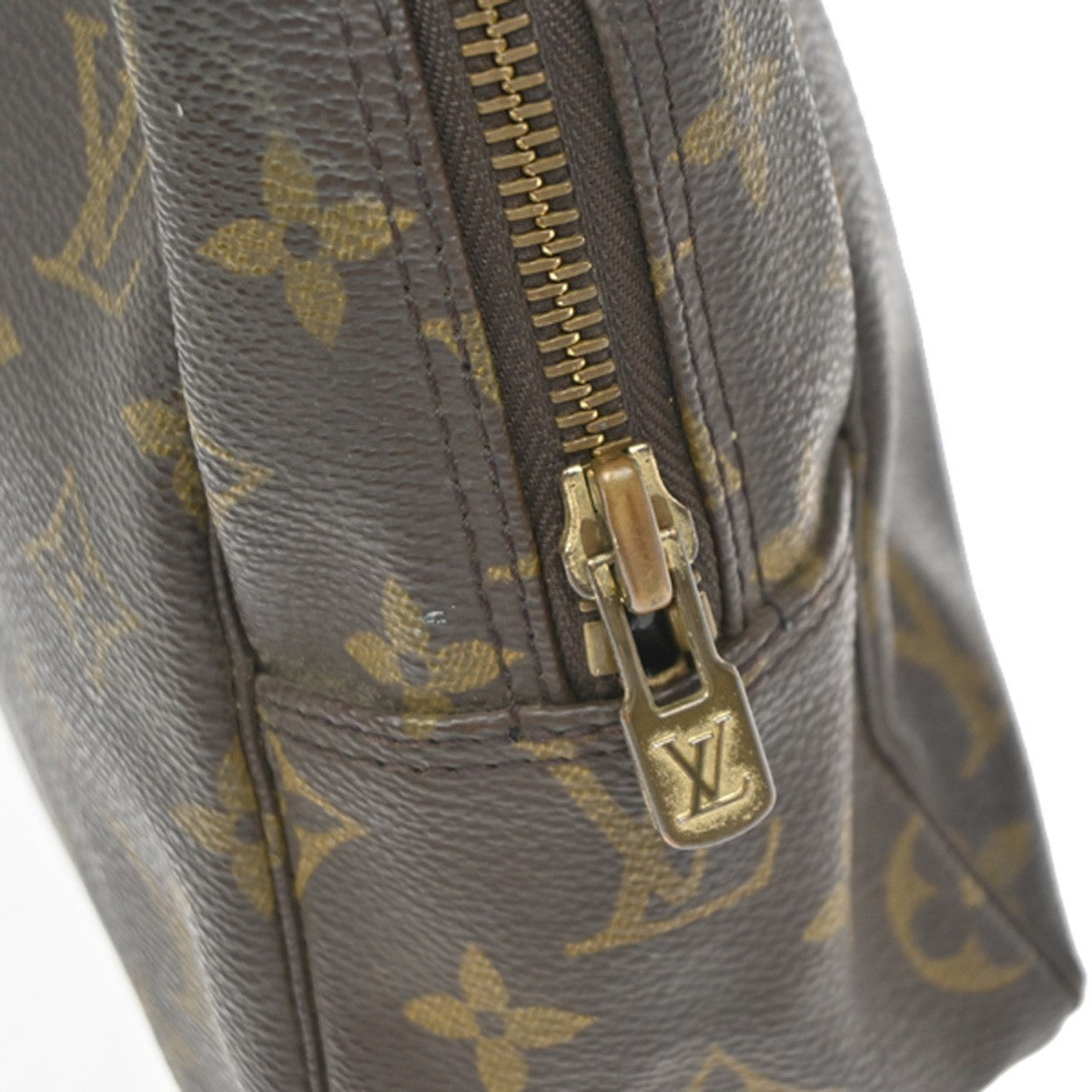 LOUIS VUITTON Trousse Toilette 28 Clutch Hand Bag Monogram Brown M47522 67KP215