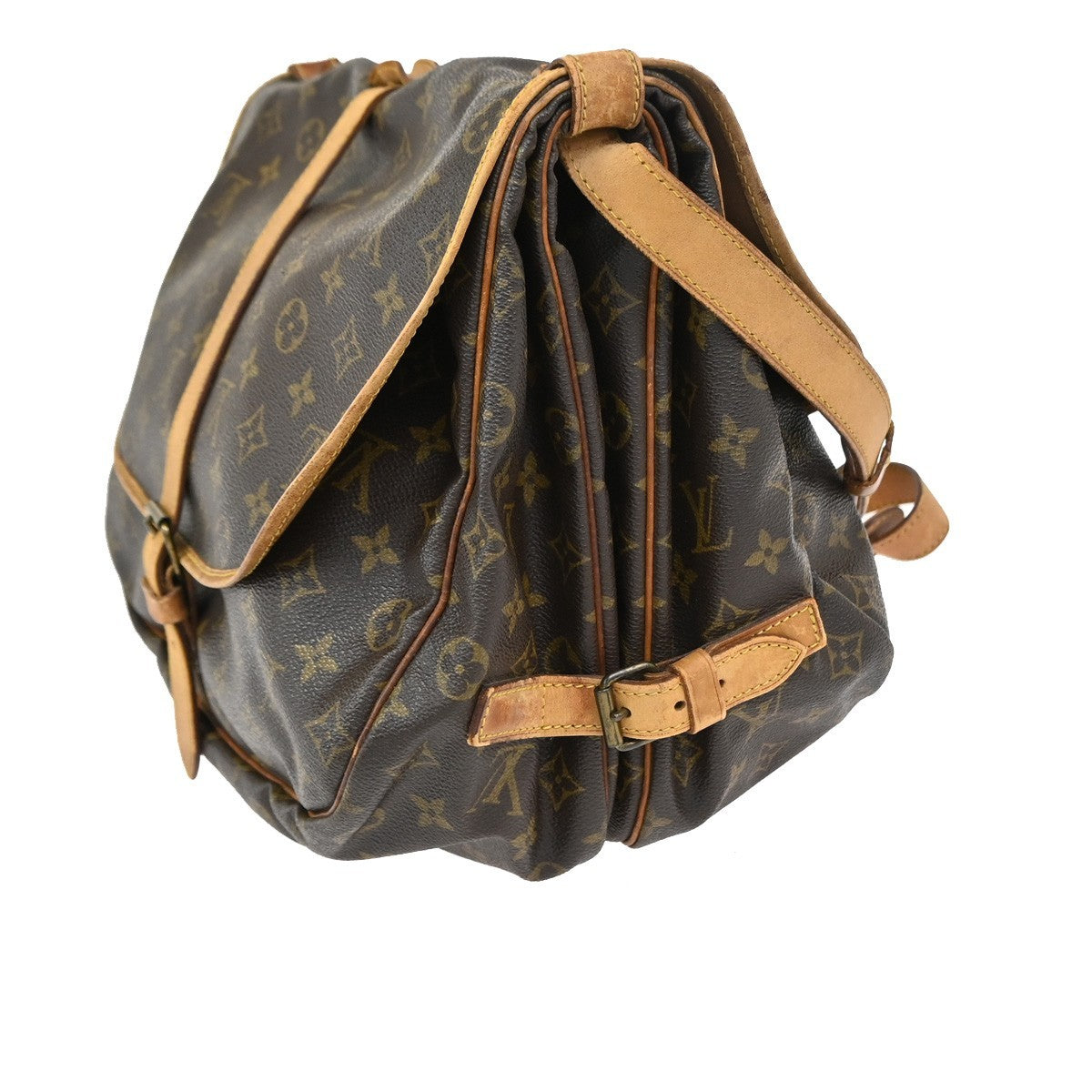 LOUIS VUITTON Saumur 35 Shoulder Bag Monogram Leather BN France M42254 32CA911