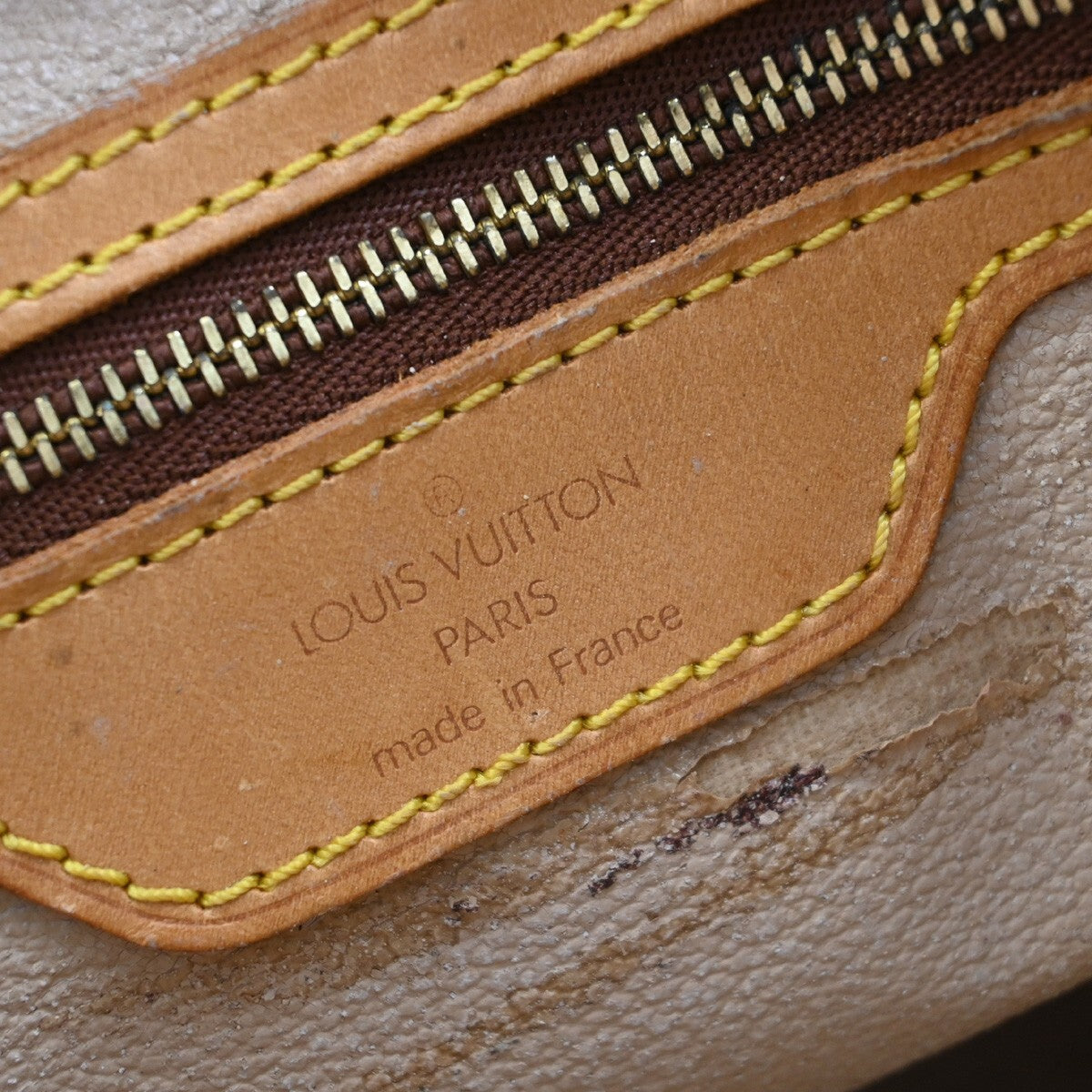 LOUIS VUITTON BUCKET PM Shoulder Tote Bag Monogram Leather Brown M42238 82EE587