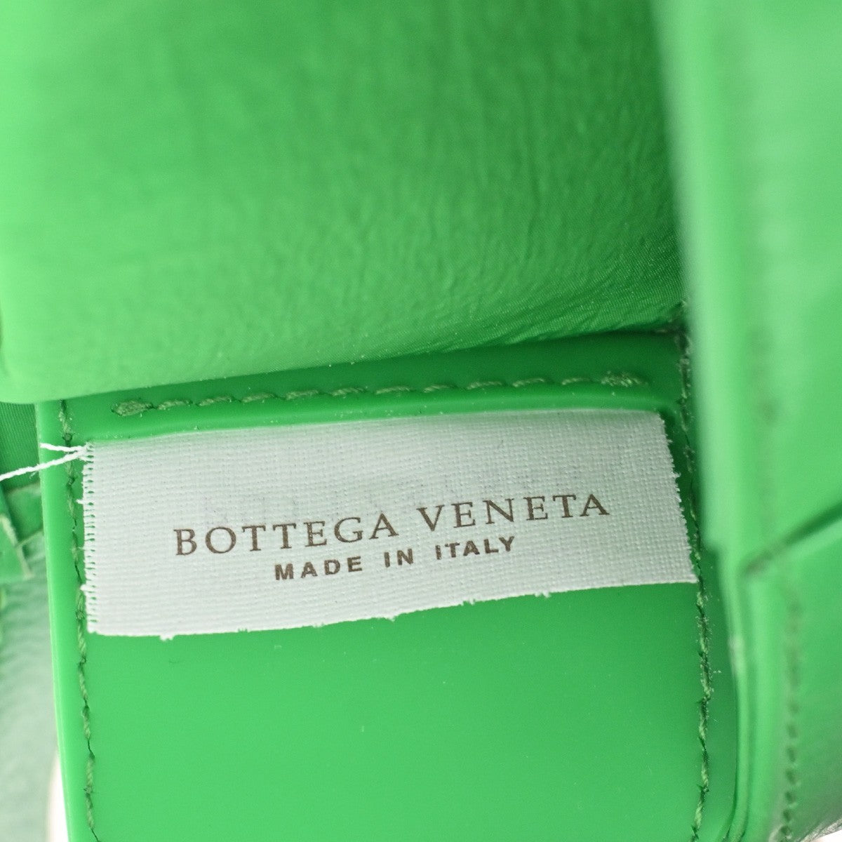 BOTTEGA VENETA Logo Candy Cassette Mini Shoulder Bag Leather Green Italy 79RQ072