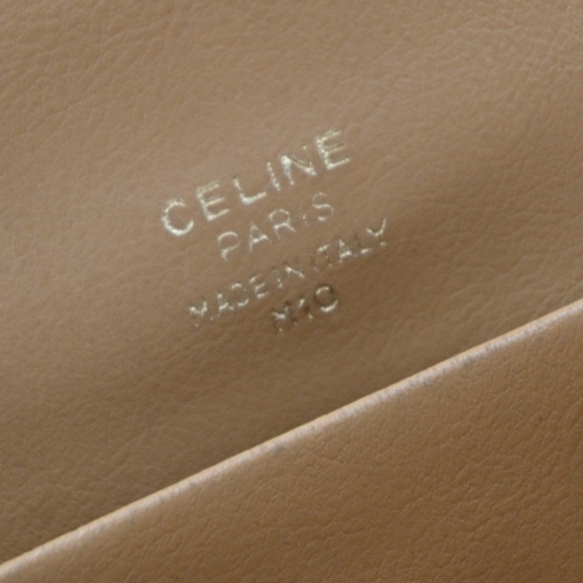 CELINE Logo Macadam Pattern Clutch Bag PVC Leather Brown GHW Italy 08EF822
