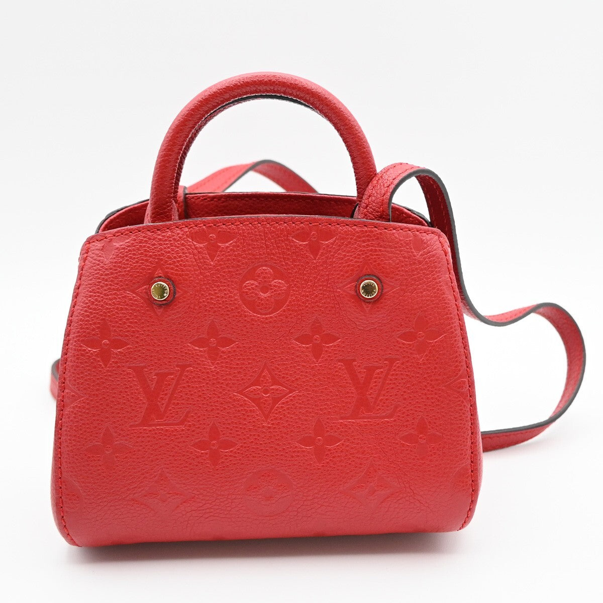 LOUIS VUITTON Montaigne Nano 2Way Hand Bag Monogram Empreinte CY M50865 698RL139