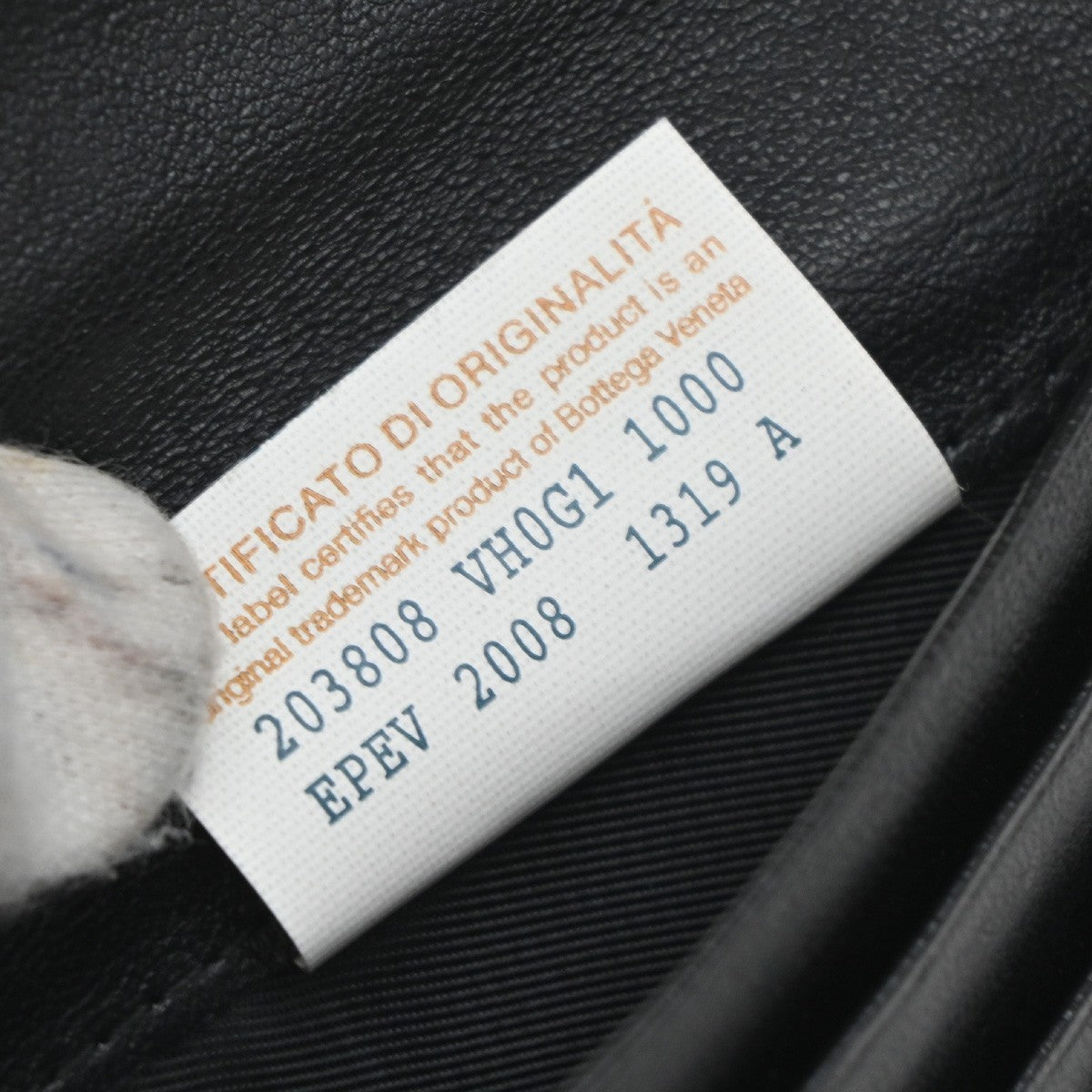 BOTTEGA VENETA Logo Intrecciato 2 Set Long Zipper Wallet Leather Black 67KP013