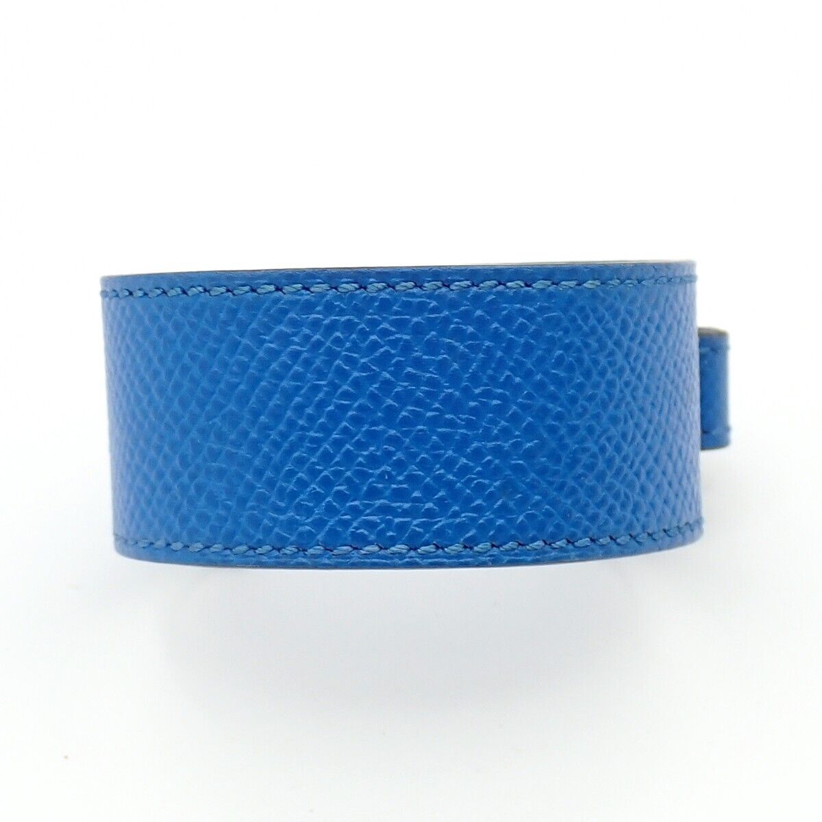 HERMES Logo Touareg Artemis Bracelet Couchevel ▢B Beige Silver 925 66KA365