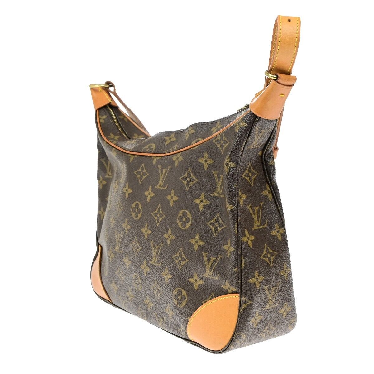 LOUIS VUITTON Boulogne 30 Shoulder Bag Monogram Leather Brown M51265 18ED944