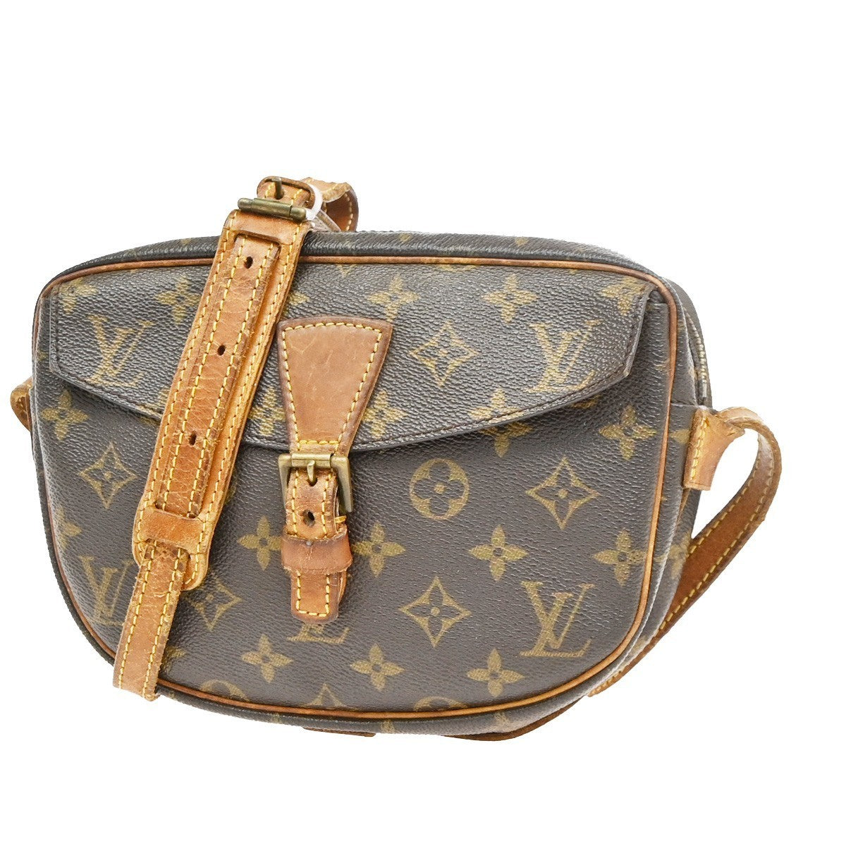 LOUIS VUITTON Jeune Fille PM Shoulder Bag Monogram Leather Brown M51227 61PA071