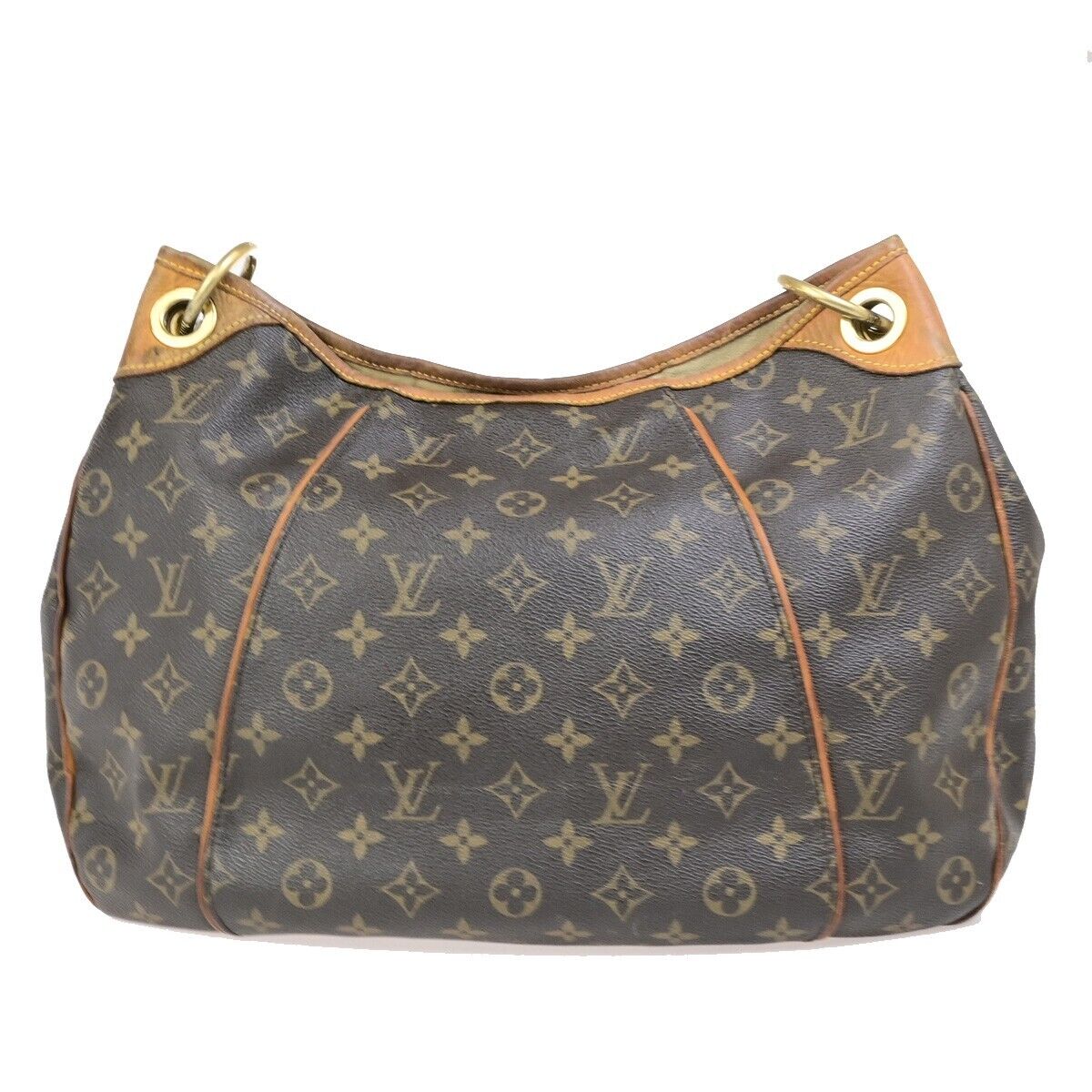 LOUIS VUITTON Galliera PM Shoulder Bag Monogram Leather Brown GD M56382 73ED049