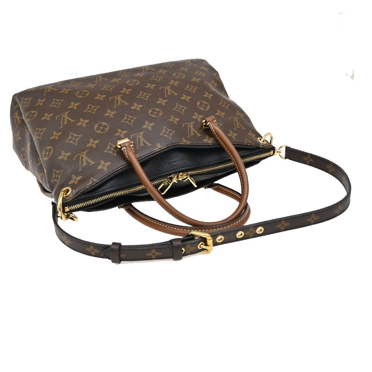 LOUIS VUITTON Pallas 2Way Shoulder Hand Bag Monogram Leather BK M41064 50FC160